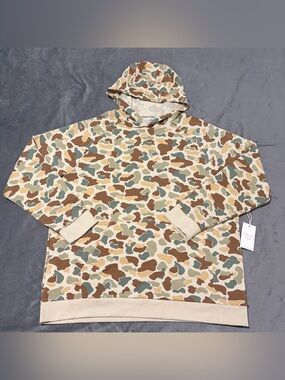 Free Fly Lighweight Hoodie Mens Medium Vintage Camo Bamboo Fleece Performance